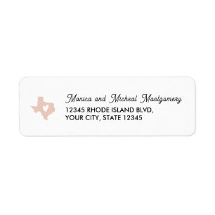 TEXAS State Map with Heart - ANY COLOR Label