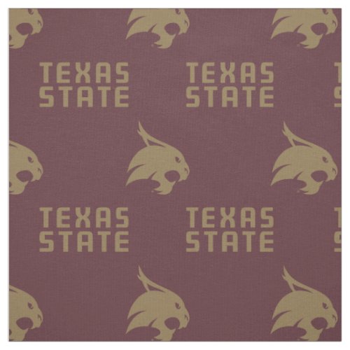 Texas State Maroon Pattern Fabric