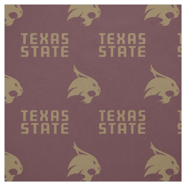 Texas State Maroon Pattern Fabric (Swatch)