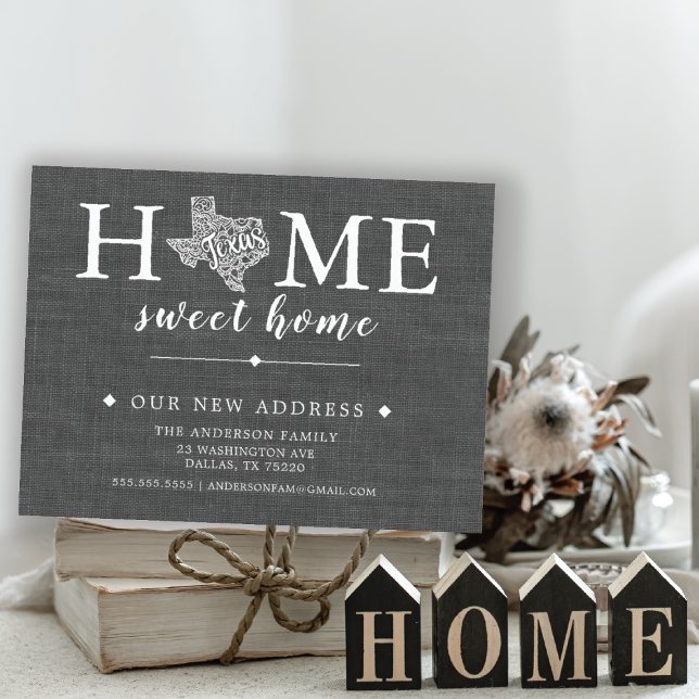 TEXAS State Moving Announcement Post Card (Creator Uploaded)