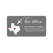 Texas Return Address Labels | Zazzle
