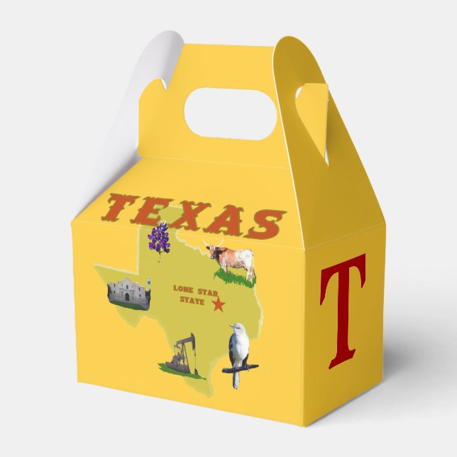 Texas State of Favor Boxes (Front Side)