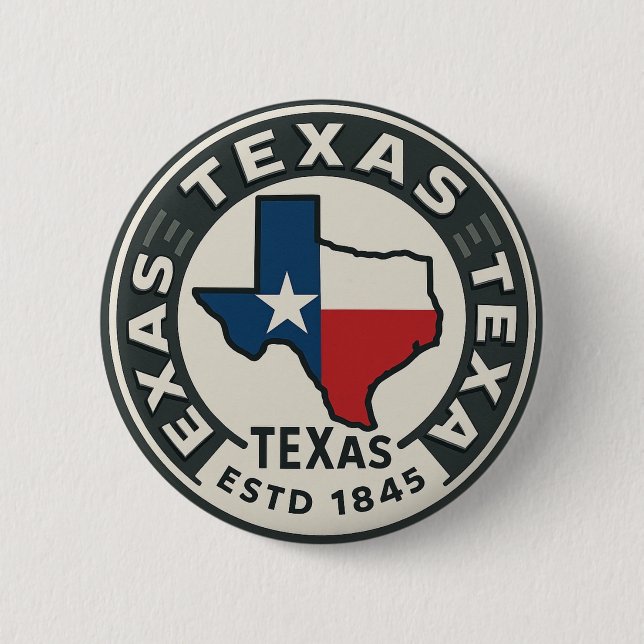 Texas state pride  button (Front)