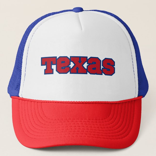 Texas State Pride Custom Trucker Hat (Front)