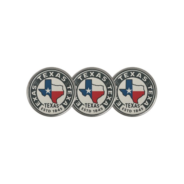  Texas state pride  Golf Ball Marker (3 Up)