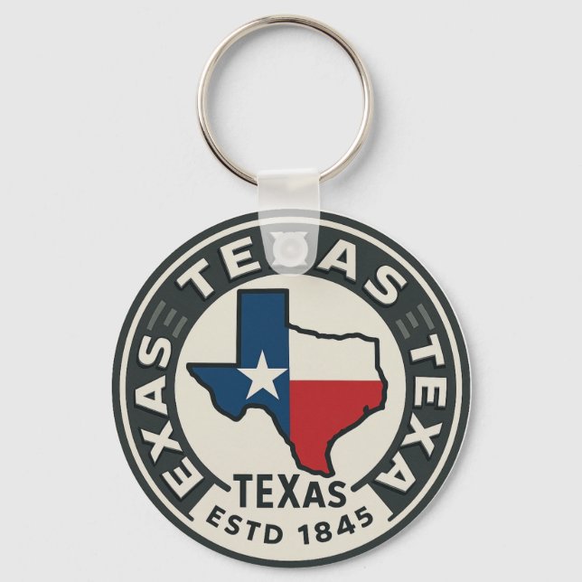  Texas state pride  Keychain (Back)