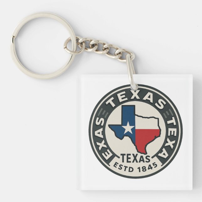  Texas state pride  Keychain (Front)