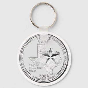 Texas State Quarter Keychain