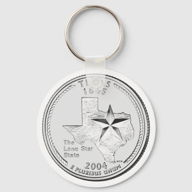 Texas State Quarter Keychain (Front)