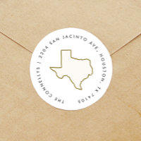 Texas State Return Address Labels