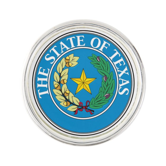 The State Of Texas State Seal Lapel Pin 