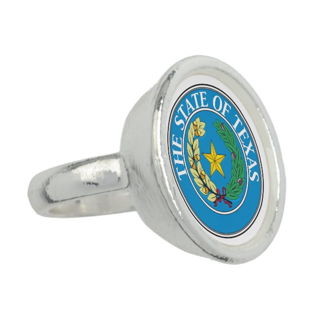 Texas State Seal - Ring (Side)