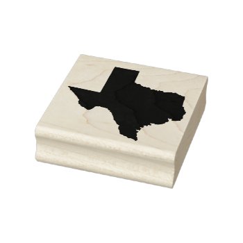 Texas State Solid Rubber Art Stamp by LizzieAnneDesigns at Zazzle