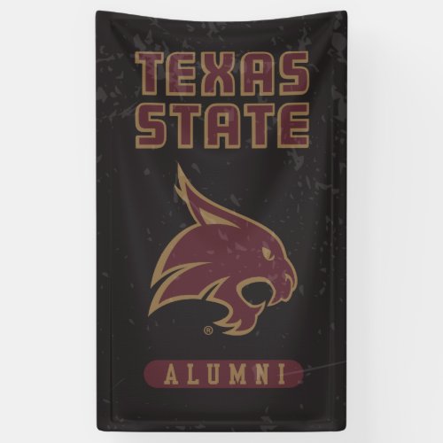 Texas State Supercat Alumni Distressed Banner
