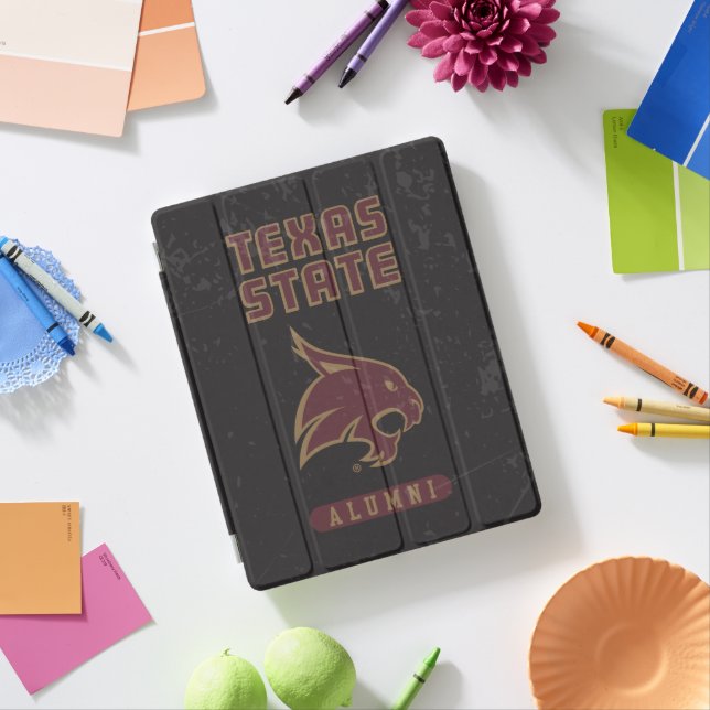 Texas State Supercat Alumni Distressed iPad Smart Cover (In Situ)