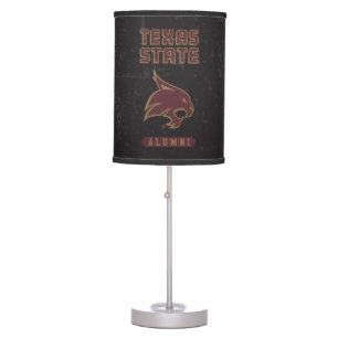 Texas State Supercat Alumni Distressed Table Lamp
