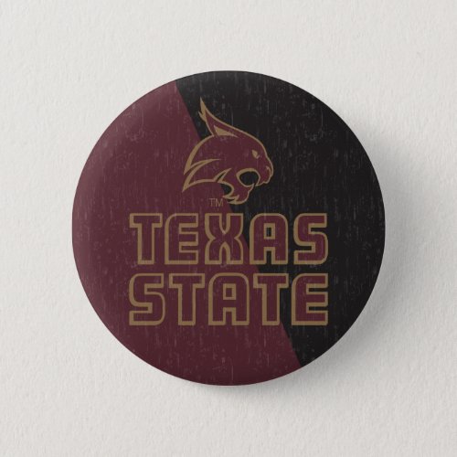 Texas State Supercat Color Block Distressed Button