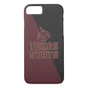 Texas State Supercat Color Block Distressed iPhone 8/7 Case