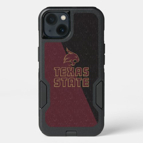 Texas State Supercat Color Block Distressed iPhone 13 Case