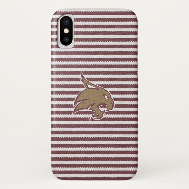 Texas State Supercat Denim Case-Mate iPhone Case (Back)