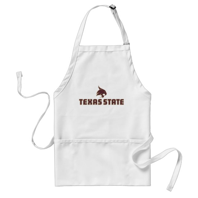 Texas State Supercat Logo Adult Apron (Front)