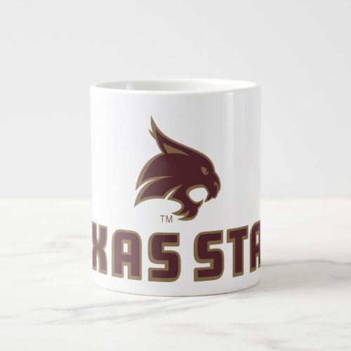 Texas State Supercat Logo Giant Coffee Mug