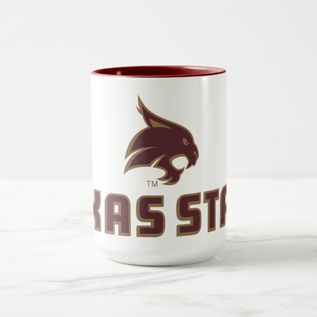 Texas State Supercat Logo Mug (Center)