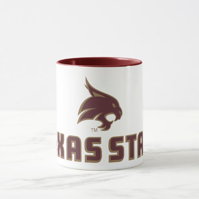 Texas State Supercat Logo Mug (Center)