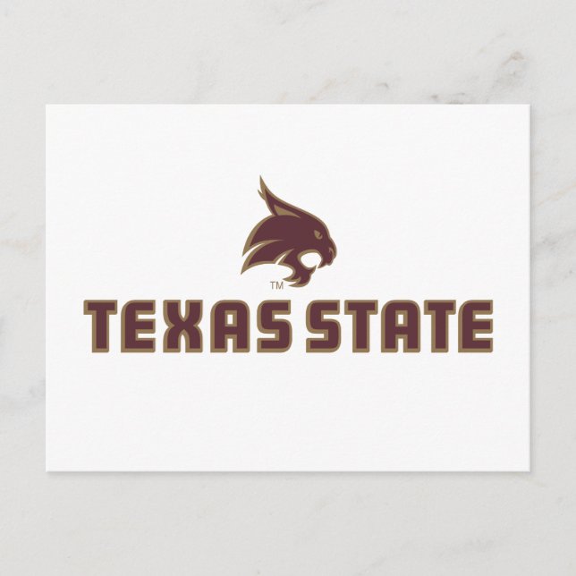 Texas State Supercat Logo Postcard (Front)