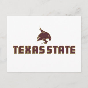 Texas State Supercat Logo Postcard