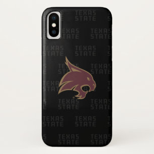 Texas State Supercat Watermark iPhone X Case