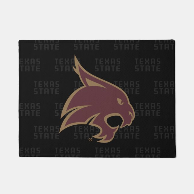 Texas State Supercat Watermark Doormat (Front)