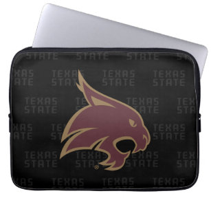 Texas State Supercat Watermark Laptop Sleeve