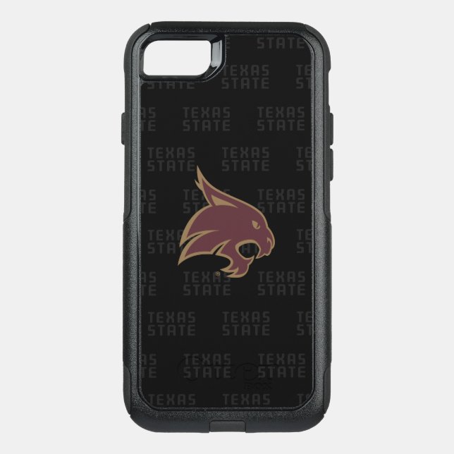 Texas State Supercat Watermark Otterbox iPhone Case (Back)