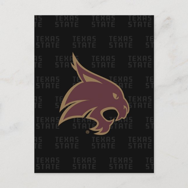 Texas State Supercat Watermark Postcard (Front)