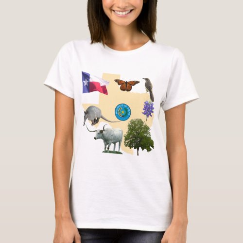 Texas State Symbols T_Shirt