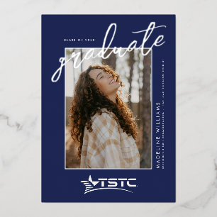 Texas State Technical College Graduation Foil Invitation