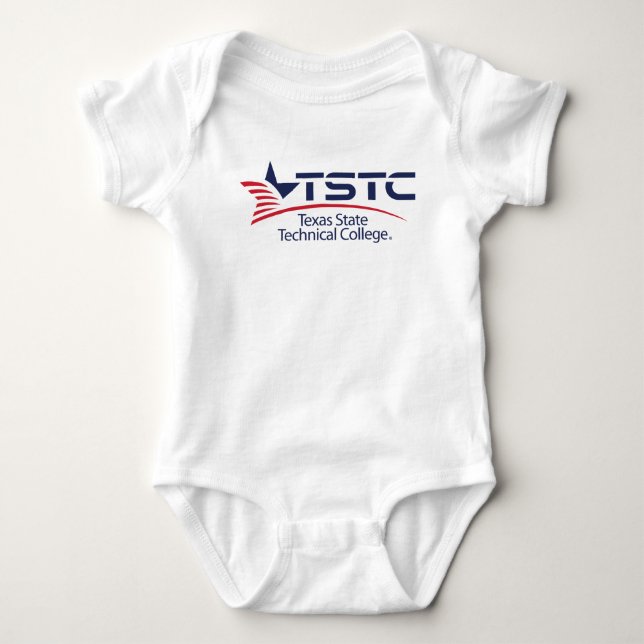 Texas State Technical College Logo Baby Bodysuit (Front)
