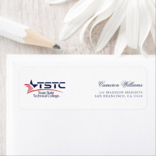 Texas State Technical College Logo Label