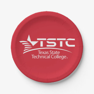 Texas State Technical College Logo Paper Plates