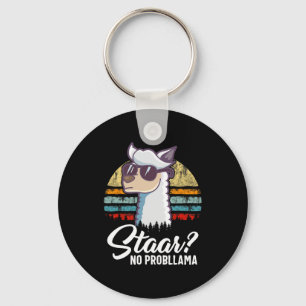 Texas State Test Day Llama Alpaca For Students Gif Keychain