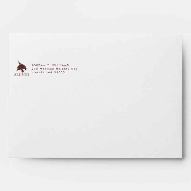 Texas State University Alumni Envelope (Front)