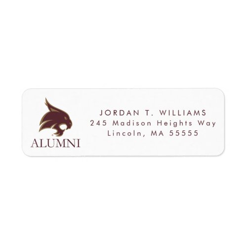 Texas State University Alumni Label