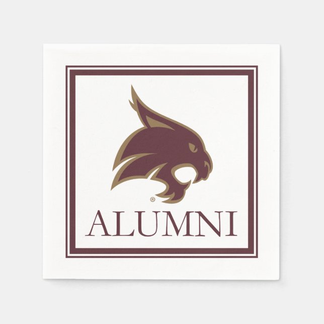 Texas State University Alumni Napkins (Front)