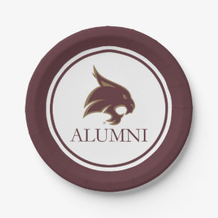 Texas State University Alumni Paper Plates
