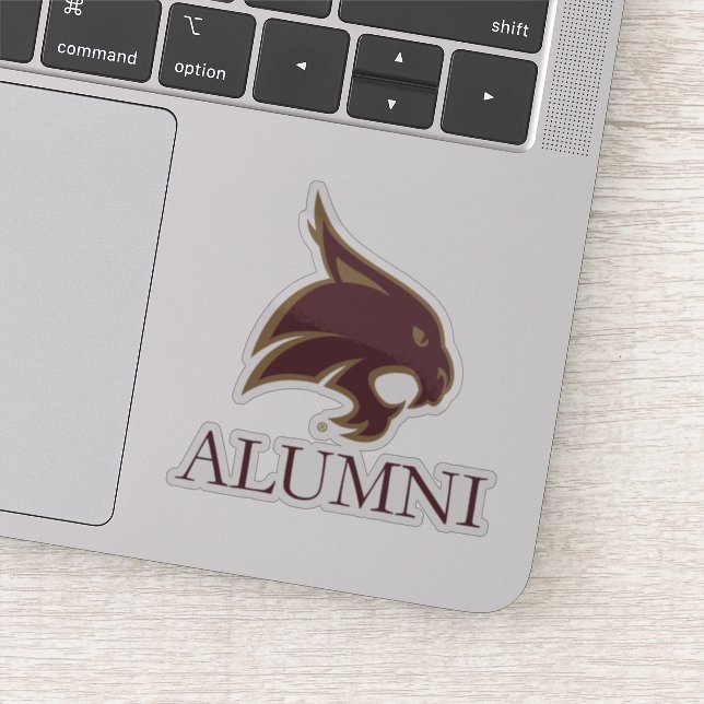 Texas State University Alumni Sticker (Detail)