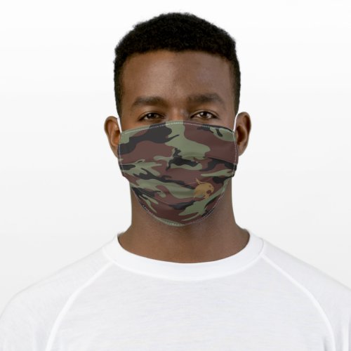 Texas State University Camo Pattern Adult Cloth Face Mask
