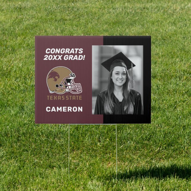 Texas State University | Congrats Grad Sign (Insitu)