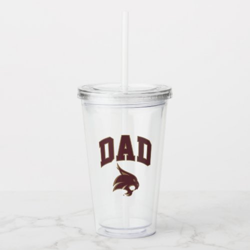 Texas State University Dad Acrylic Tumbler