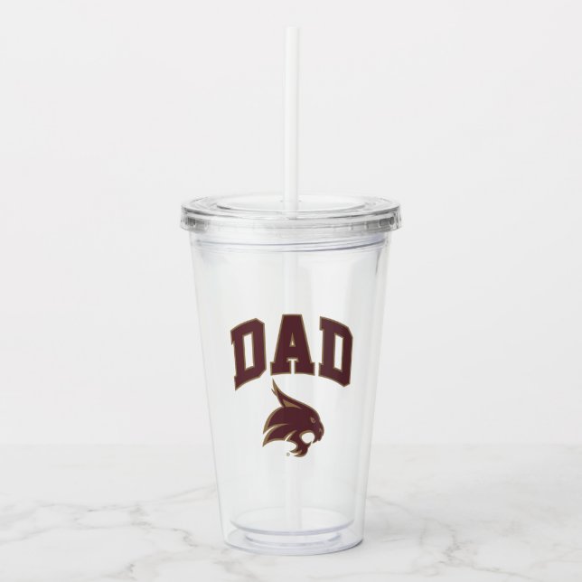Texas State University Dad Acrylic Tumbler (Front)